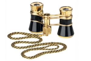 ESCHENBACH GLAMOUR NEGRO Y DORADO CON CADENA